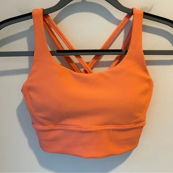 Lululemon Energy Longline Bra Ribbed Luxtreme *Medium Support, B-D Cups Size 6 - Picture 3 of 6